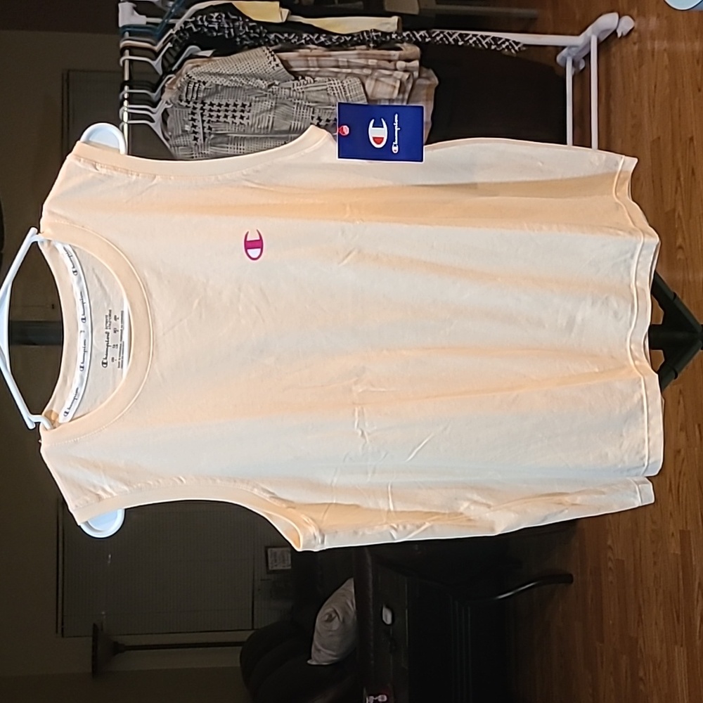 Champion Womens Powerblend Solid Muscle Tank Top Size Large